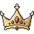 Vector pixel art crown