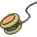 Vector pixel art yoyo toy