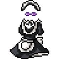 Vector pixel art maid uniform