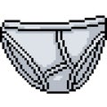 Vector pixel art male panty