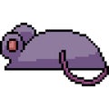 Vector pixel art rat Royalty Free Stock Photo