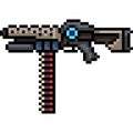 Vector pixel art sci fi machine gun Royalty Free Stock Photo