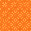 Vector pixel art seamless orange pattern of abstract diagonal dotted tiles Royalty Free Stock Photo