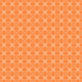 Vector pixel art seamless pattern of abstract structure of intersecting lines on orange color background Royalty Free Stock Photo