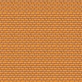 Vector pixel art seamless pattern of cartoon red brick background wall Royalty Free Stock Photo