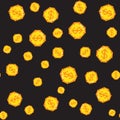 Vector pixel coins pattern