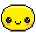 Pixel Cartoon Happy Face