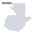 Vector pixel map of Guatemala isolated on white background