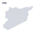 Vector pixel map of Syria isolated on white background Royalty Free Stock Photo