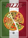 Vector Pizza Label or Poster