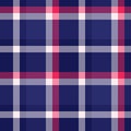 Vector plaid textile of background texture pattern with a seamless fabric check tartan Royalty Free Stock Photo