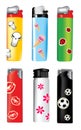 Vector plastic lighters