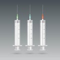 Vector Plastic Medical Syringe