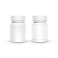 Vector Plastic Packaging Bottle with Cap for Pills