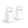 Vector Plastic Packaging Bottle with Cap for Pills