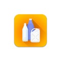 Vector plastic recycle waste icon