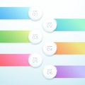 Vector 3d Circle Banner 6 Point Infographic List Design