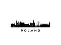 Vector Poland skyline.
