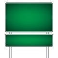 Vector pole sign road blank isolated