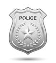 Vector Police Badge Royalty Free Stock Photo