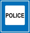 Vector Police Road Sign Icon