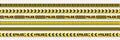 Vector Police stripes border. Black and yellow Line Police. Barricade tape. Caution lines. Vector illustration