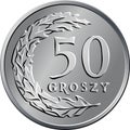 Polish Money fifty groszy coin