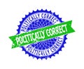 POLITICALLY CORRECT Bicolor Rosette Unclean Stamp