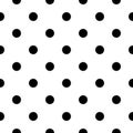 Vector Polka Dot seamless Pattern Background Royalty Free Stock Photo