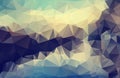 Vector Polygon Abstract Polygonal Geometric Triangle Background. Abstract dark multicolor polygonal background. abstract Gray back Royalty Free Stock Photo