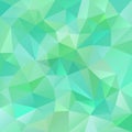 Vector polygon background with irregular tessellations pattern - triangular design in fresh spring colors Royalty Free Stock Photo