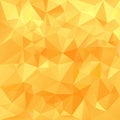 Vector polygonal background triangular design in honey sunny colors - yellow, orange