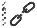 Vector Polygonal Chain Crash Icon and Similar Icons