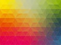 Vector polygonal mosaic background in rainbow colors Royalty Free Stock Photo