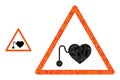 Vector Polygonal Pacemaker Warning Icon