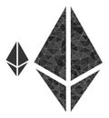 Vector Polygonal Rhombus Crystal Icon