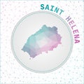 Vector polygonal Saint Helena map.