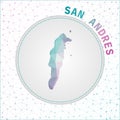Vector polygonal San Andres map.