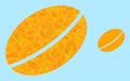 Vector Polygonal Wheet Seed Icon