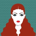 Beautiful redhead woman Royalty Free Stock Photo