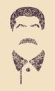 Vector portrait of Joseph Stalin