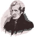 Vector portrait of president Andrew Jackson