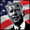 Sketch portrait of Joe Biden, Vector EPS, Politician of America