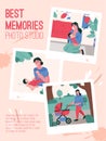 Vector poster of Best Memory Photo Studio concept