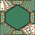 Vector poster for Blackjack gamble Royalty Free Stock Photo