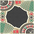 Vector poster for Casino Royalty Free Stock Photo