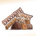 Vector poster for Chocolate Candy Royalty Free Stock Photo