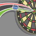 Vector poster for Darts game Royalty Free Stock Photo