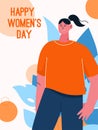 Vector poster of Happy Womens Day concept