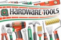 Vector poster for Hardware Tools